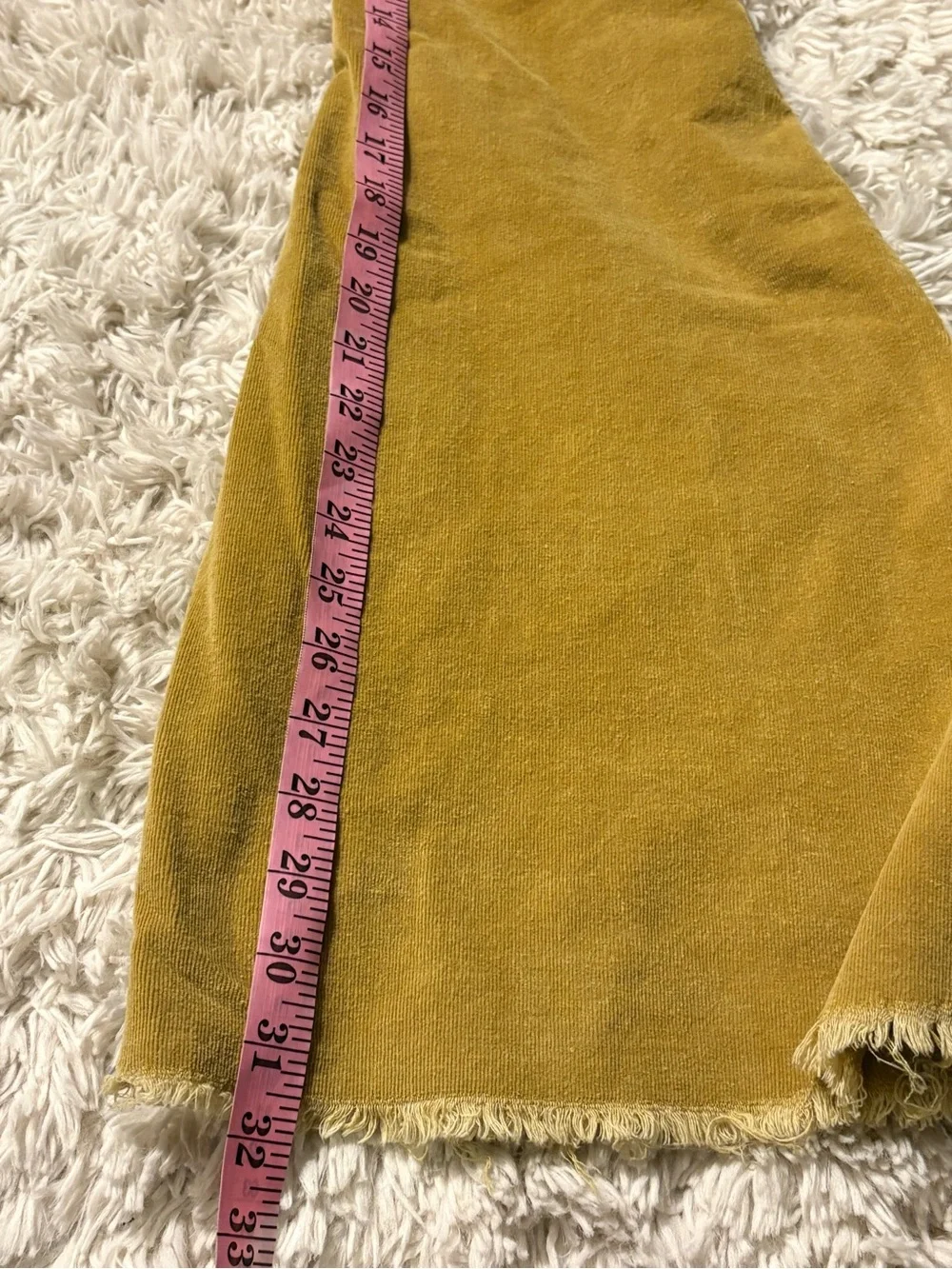 Lucky & Blessed Extreme Bell Bottom Corduroy Pants High Waisted Mustard 70s Boho